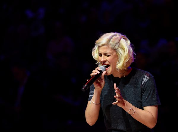 Dessa sang the national anthem at the 2018 WNBA All-Star Game at Target Center in Minneapolis in July.