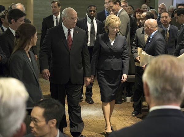 Christian Bale portrays former Vice President Dick Cheney and Amy Adams is his wife, Lynne, in “Vice.”