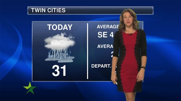 Evening forecast: Scattered flurries, low around 24