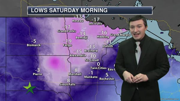 Evening forecast: Cloudy and single digits