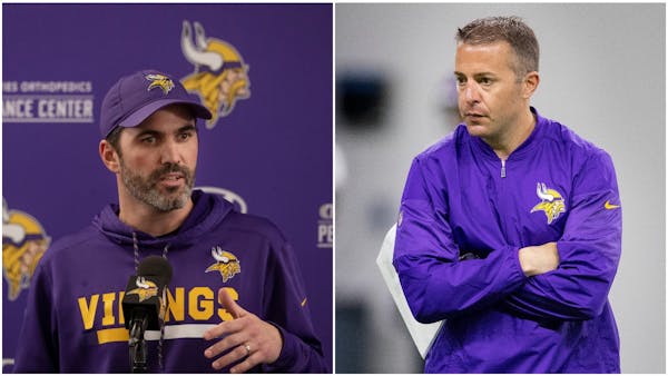 The Vikings fired John DeFilippo, right, and promoted Kevin Stefanski to the position of offensive coordinator before Week 15 vs. Miami.