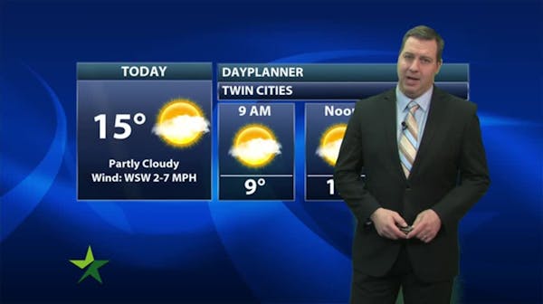 Morning forecast: Mostly cloudy, high in teens