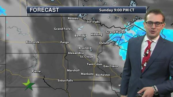 Evening forecast: Dry, highs in the mid-teens