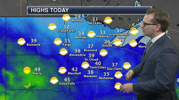 Evening forecast: Low 30s, watch out for freezing of melted snow