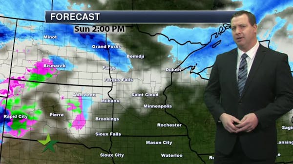 Evening forecast: Chance of snow mixed with freezing a.m. rain