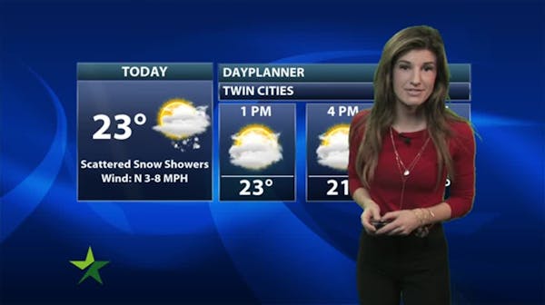 Afternoon forecast: Mostly cloudy with a high of 23