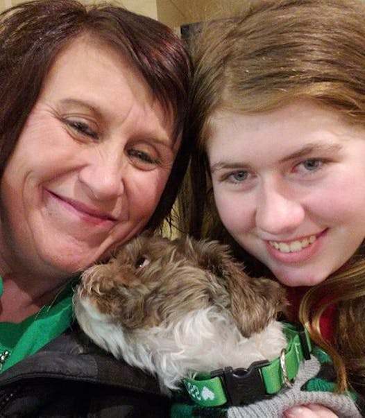 Jennifer Smith, left, is pictured with niece Jayme Closs in a photo posted Friday to the Healing for Jayme Facebook page, which has tracked Jayme's case closely since she disappeared.