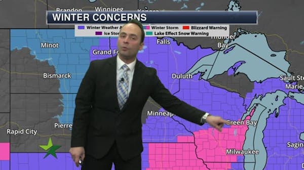Morning forecast: Coating of snow, high of 21