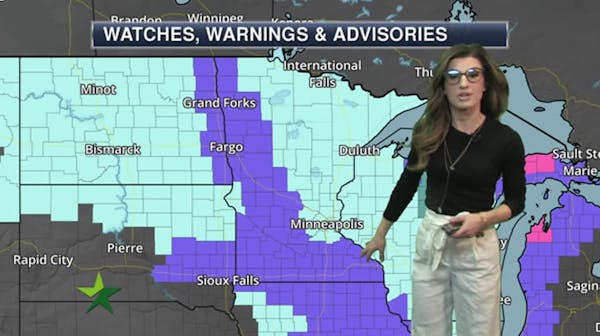Forecast: Sunny and windy, with temps falling below zero