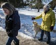 Kristin Kasinskas, left, said that around 4 p.m. Thursday, Jan. 10, 2019, Jeanne Nutter, left, and her dog, Henry, brought Jayme Closs to their their 