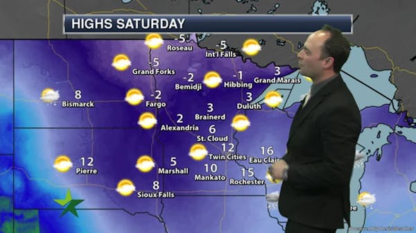 Morning forecast: Early burst of snow, then cloudy, high of 23