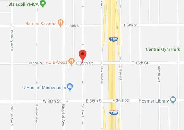 The area where a fight turned deadly for Minneapolis' first homicide of 2019.