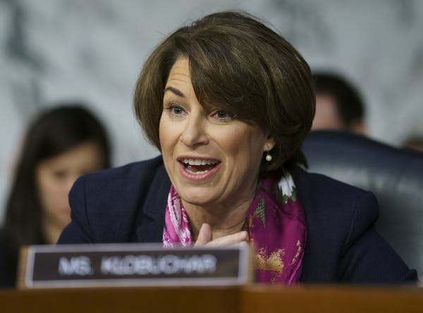 Sen. Amy Klobuchar, D-Minn., scored national coverage with her questioning of attorney general nominee William Barr.