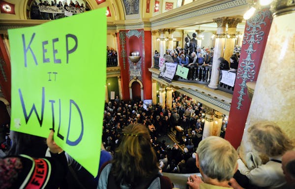 About 2,000 people filled the Montana Capitol in Helena for a rally on Jan. 11 to urge state and federal lawmakers to protect public lands. A similar 