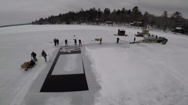 Resort keeps tradition of harvesting ice from lake