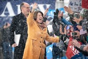 Sen. Amy Klobuchar made her announcement to run for president Sunday from a snowy Boom Island Park in Minneapolis.
