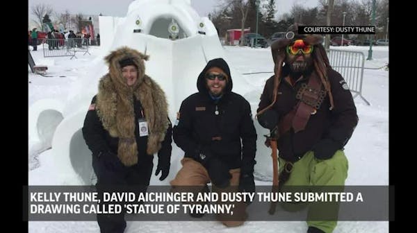 Minnesota sculptors test limits with Trump piece