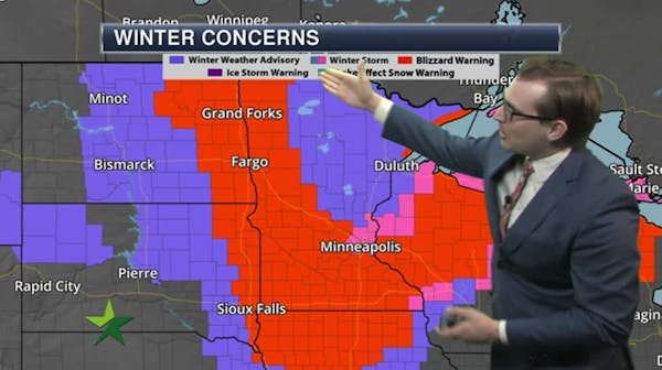 Morning forecast: Blizzard conditions; falling temps