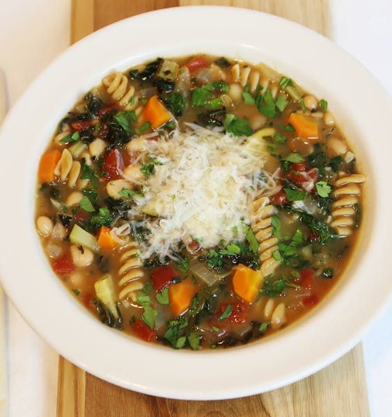 Hearty Winter Minestrone With Whole Wheat Rotini. Photo by Robin Asbell * Special to the Star Tribune