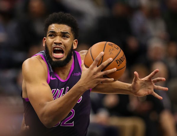 Karl-Anthony Towns is averaging 23.1 points and 12.0 rebounds at the All-Star break.