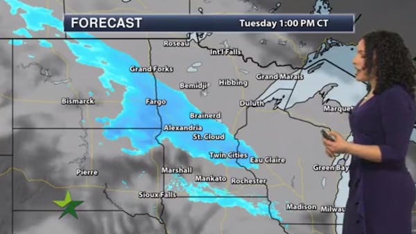 Afternoon forecast: Snow returns, about an inch; high 10