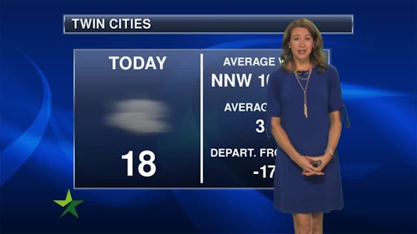 Afternoon forecast: Chance of flurries, high 18; cold tonight