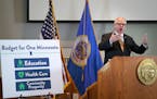 Minnesota Gov. Tim Walz proposed a state budget that would raise gas and vehicle taxes and spend more money on priorities he touted as a candidate.