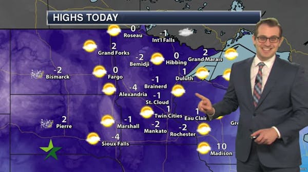Afternoon forecast: Sunny and really, really cold