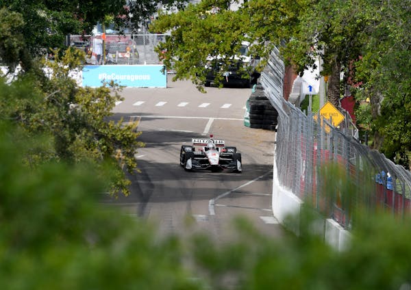 Team Penske driver Josef Newgarden won the IndyCar Firestone Grand Prix of St. Petersburg (Fla.) -- the fourth win for a Penske car in seven days span