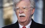National security adviser John Bolton is interviewed, Tuesday, March 5, 2019, at the White House in Washington. (AP Photo/Jacquelyn Martin)