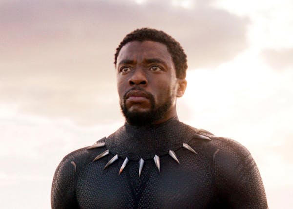 This image released by Disney and Marvel Studios' shows Chadwick Boseman in a scene from "Black Panther." As Hollywood’s awards season properly gets