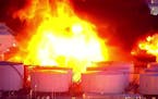 Crews fight blaze at Texas petrochemicals plant