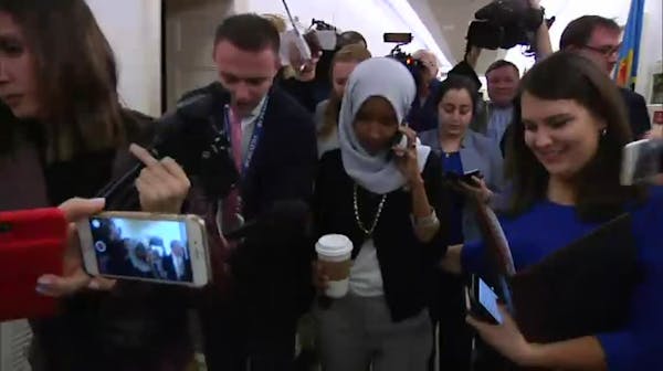 Omar supporters rally amid remarks controversy