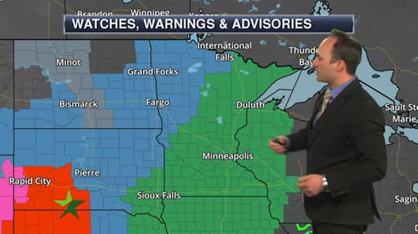 Morning forecast: Mostly cloudy, rain this afternoon, tonight