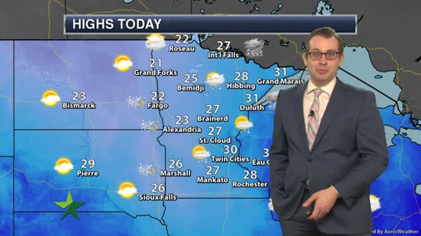 Afternoon forecast: Mostly sunny and breezy; high of 31