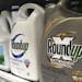 FILE - This Feb. 24, 2019 file photo shows containers of Roundup weed killer are displayed on a store shelf in San Francisco.