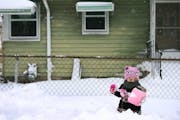 In 2018, Roselyn Silvestre 2, helped shovel snow in front of her home along Penn Avenue after that April blizzard in Minneapolis. Will this week be a 