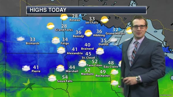 Evening forecast: Sunny and dry ... besides any snowmelt