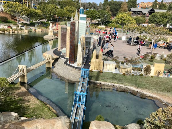 More than 2 million Legos make up this re-creation of Manhattan, a fraction of the 32 million-plus in all of Legoland California’s Miniland USA attr