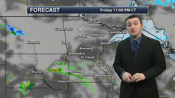 Evening forecast: Chance of showers, storms