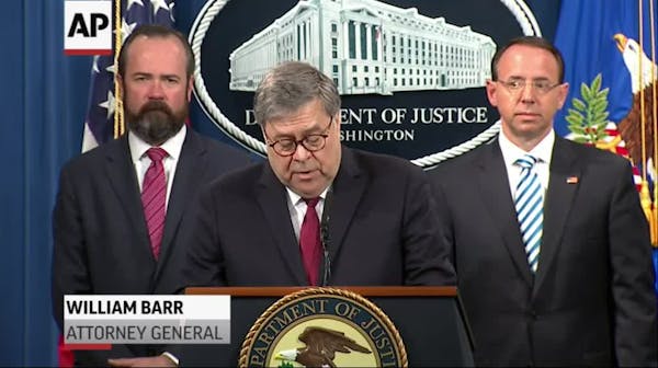 Before Mueller report released, Barr gets his say