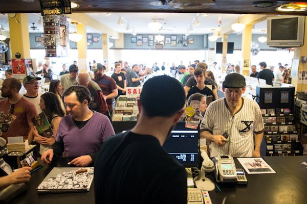 Music fans filled the aisles during Record Store Day 2016 at the Electric Fetus, which is hosting in-store sets by David Huckfelt and 26 Bats! this ye