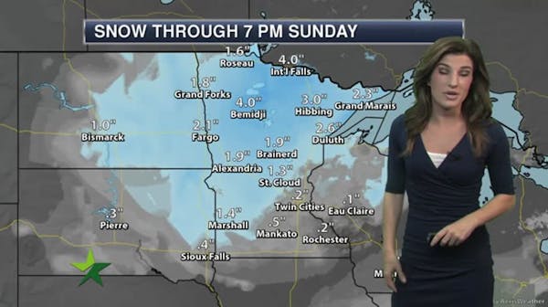 Afternoon forecast: Snow showers; high of 37