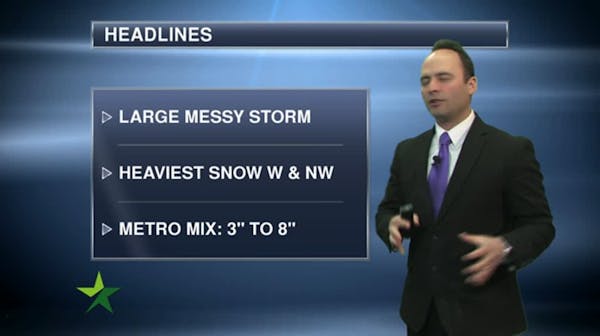 Forecast: Wintry afternoon mix turns to snow tonight