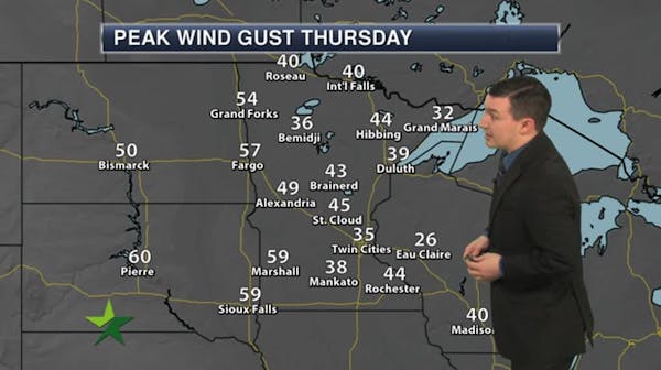Morning forecast: Mostly cloudy, dry, breezy, high of 35