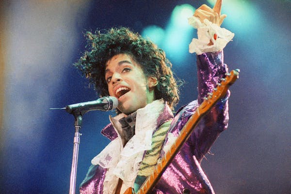 Prince at the Forum in Inglewood, Calif., in February 1985.