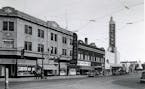 1940 shot of Uptown street scene.