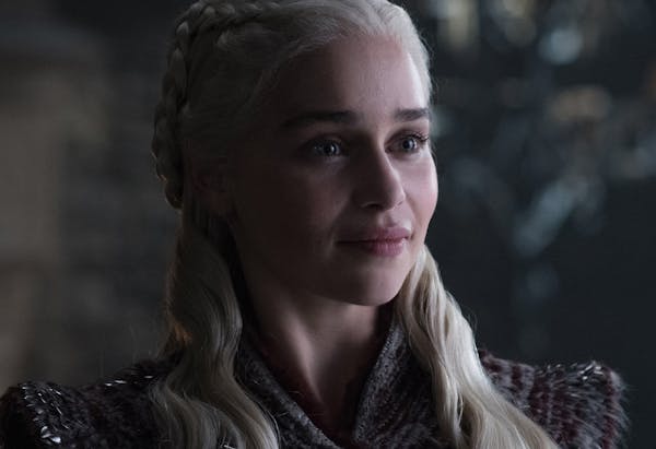 Emilia Clarke as Daenerys Targaryen on "Game of Thrones."