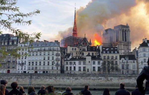 The view a Twin Cities man had of the fire that engulfed Notre Dame Cathedral in Paris.