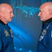Scott Kelly, right, compared with his twin, Mark, had changes in his gene expression and immune system while in space.